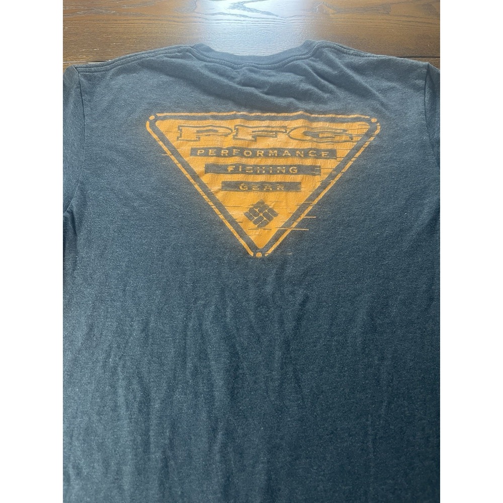 Columbia Men's PFG Short-Sleeve Crewneck T-Shirt Graphic Fishing Size Large